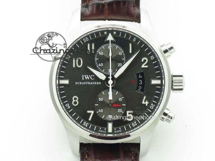 MIROTIME 0327 Aquatimer Chrono IW376702 SS BLS 1:1 Best Edition Black Dial on Black Rubber Strap A WellDesigned 7105